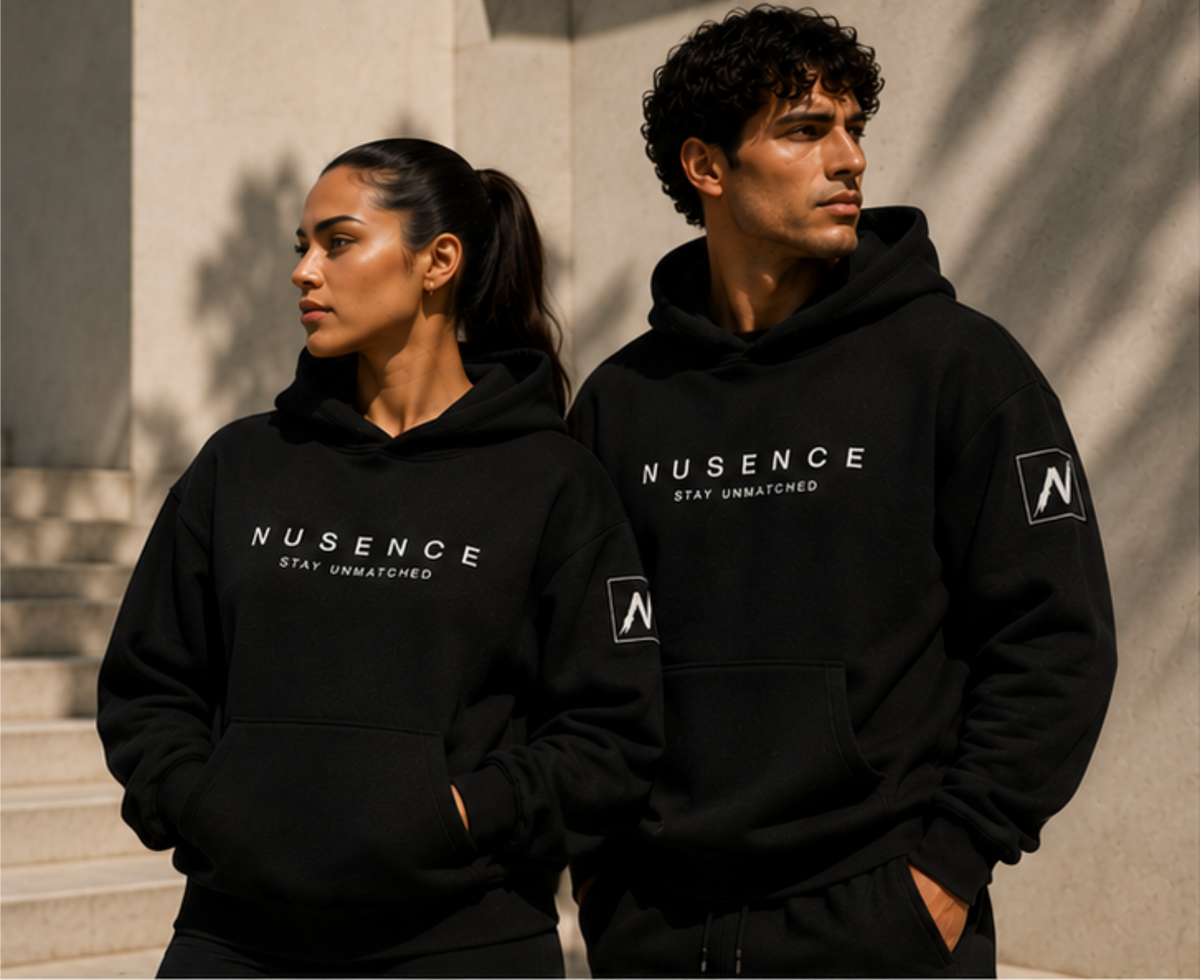 Womens Essentials Heavyweight Hoodie - Black
