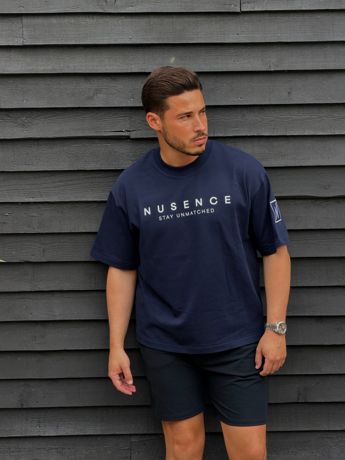 Unisex Essentials Oversized Heavyweight T-Shirt - Navy