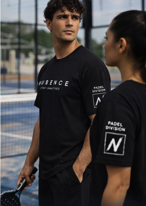 Padel Division Heavyweight Tshirt - Black