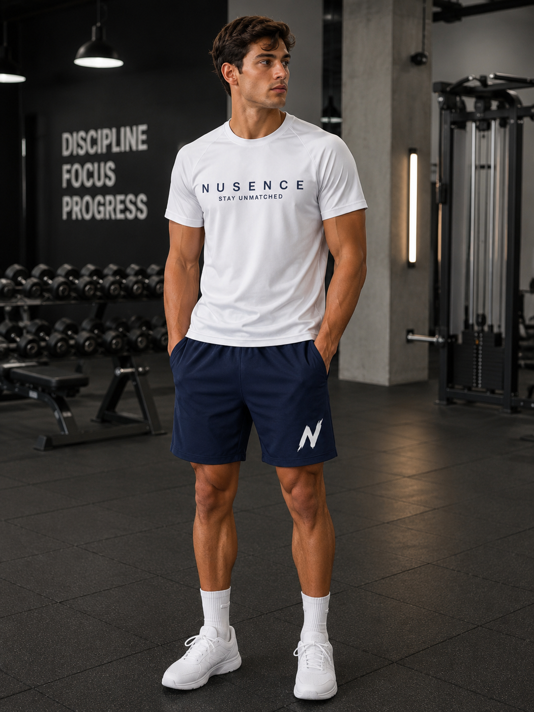 Mens Essentials Gym Tshirt - White