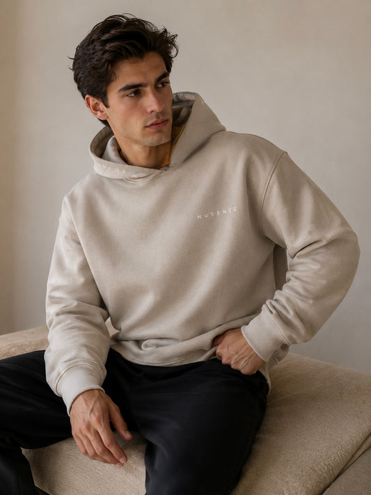 Essentials Heavyweight Hoodie - Stone