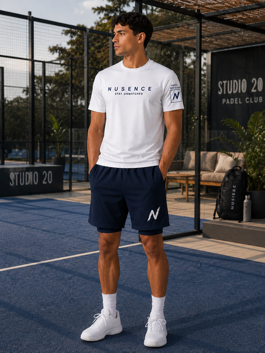 Mens Padel Division Tshirt - White