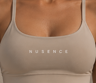 Womens Recycled Luxe Bra - Stone