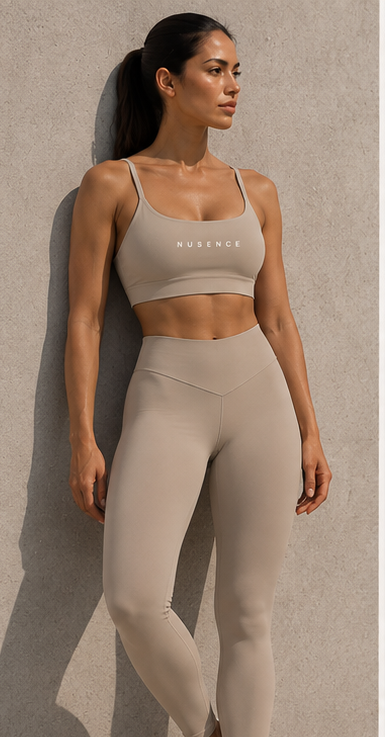 Womens Recycled Luxe Bra - Stone