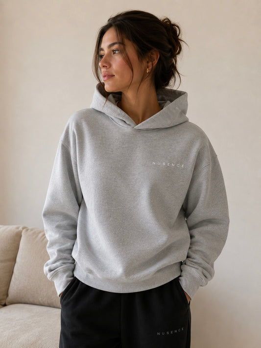 Essentials Heavyweight Hoodie - Heather Grey