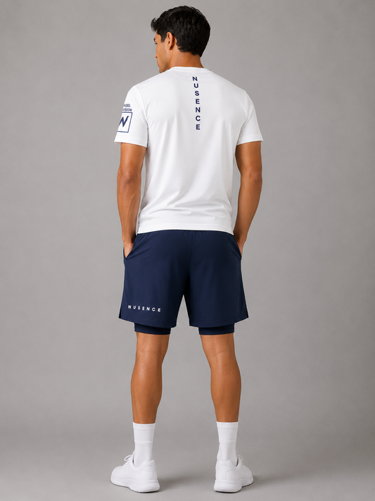 Mens Padel Division Tshirt - White