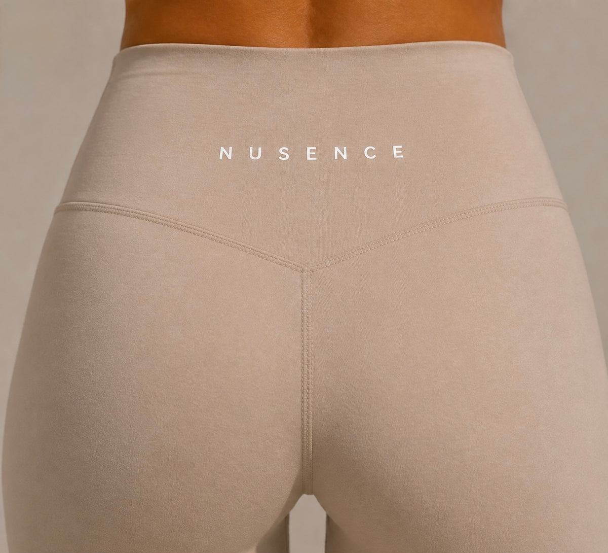 Womens Recycled Luxe Leggings - Stone