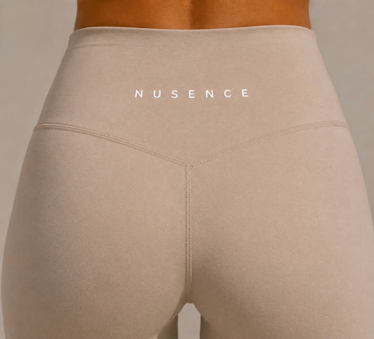 Womens Recycled Luxe Leggings - Stone