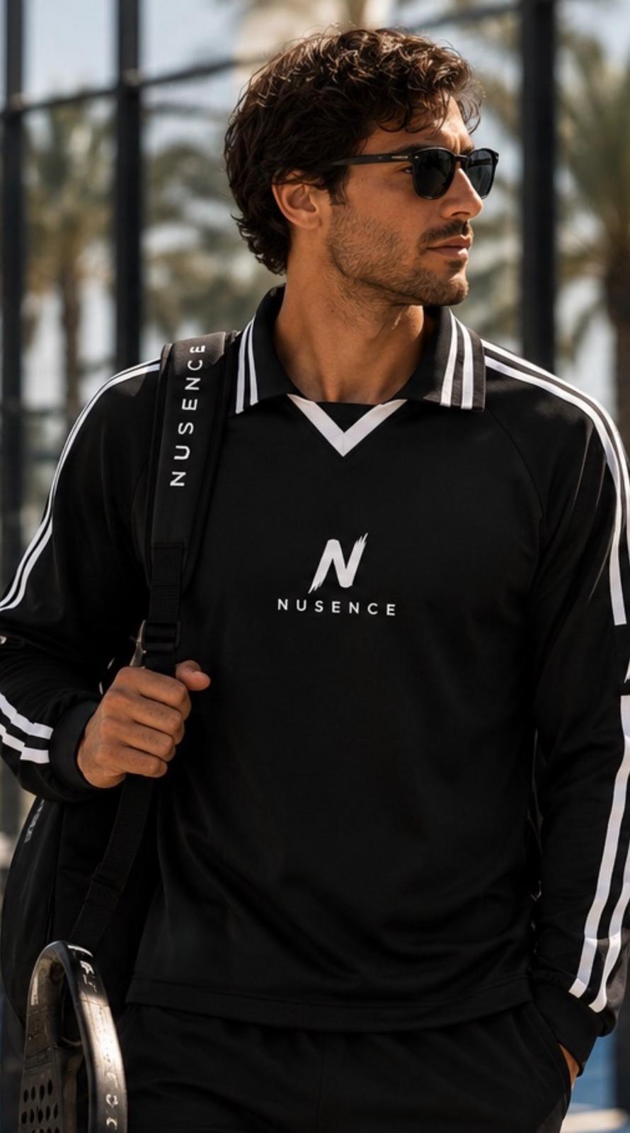Padel Collared Sweatshirt - White