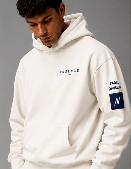 Padel Division Heavyweight Hoodie - Navy Accents