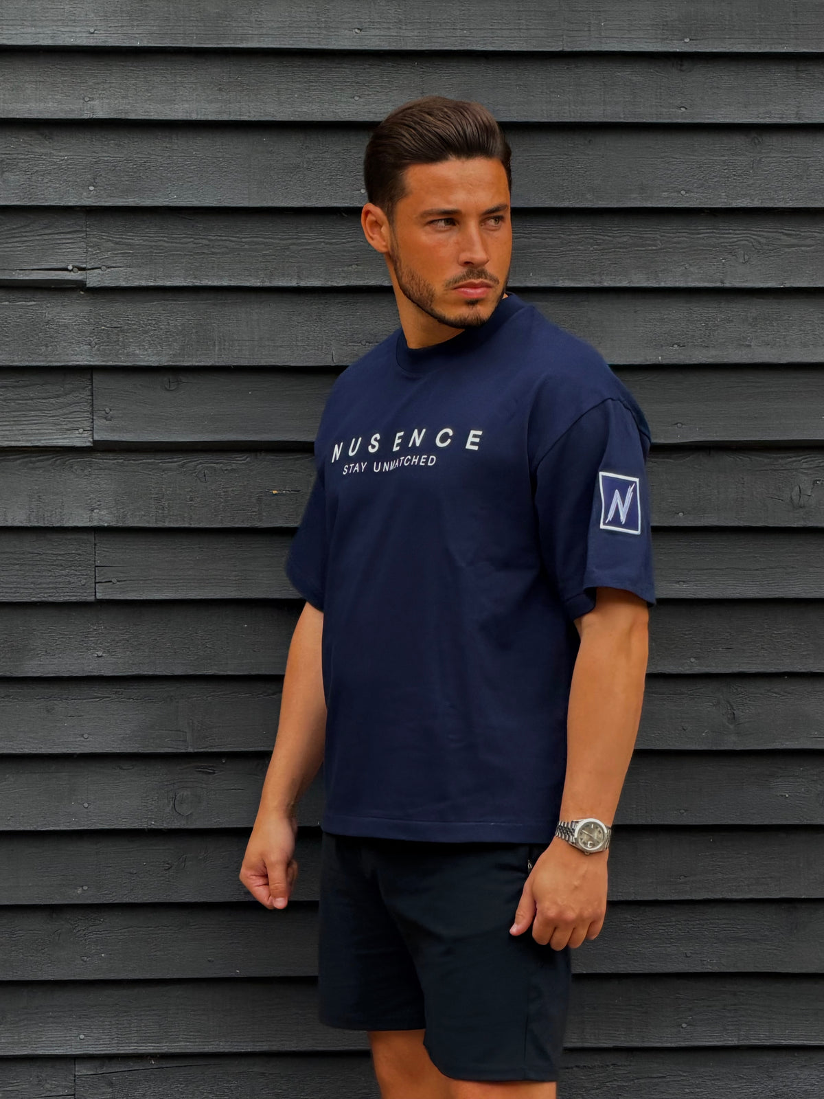 Unisex Essentials Oversized Heavyweight T-Shirt - Navy