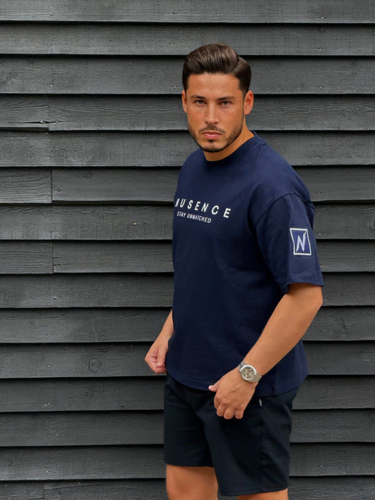 Unisex Essentials Oversized Heavyweight T-Shirt - Navy