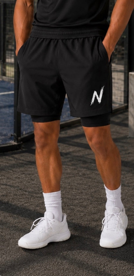 Padel Division Mens Shorts - Black