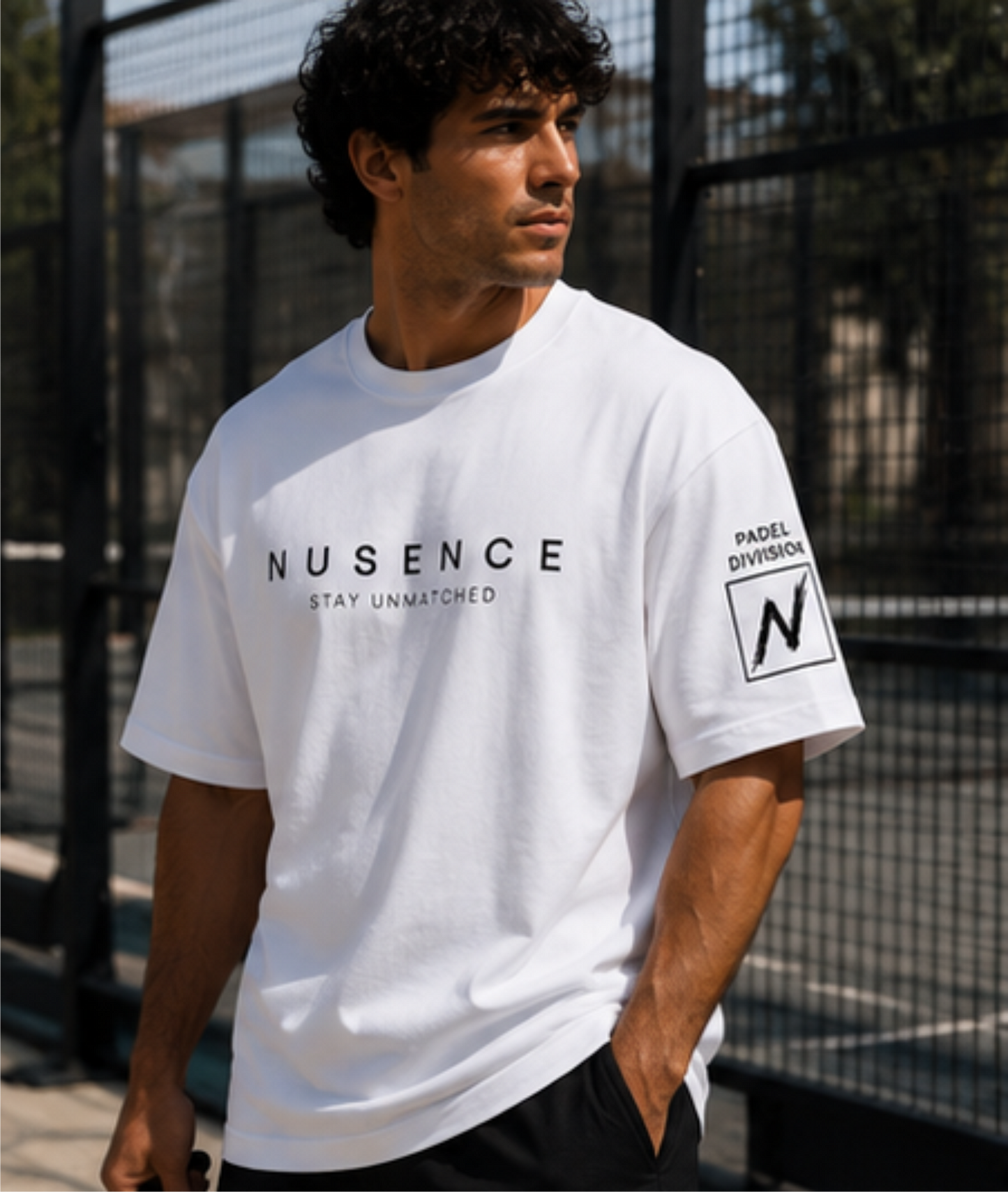Padel Division Heavyweight Tshirt - White