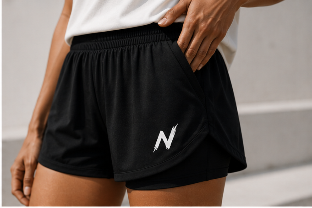 Essentials Womens Gym Shorts - Black