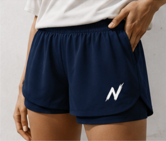 Essentials Womens Gym Shorts - Navy