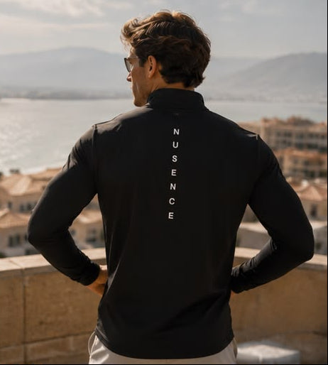 Essentials Mens 1/4 Zip Gym Top